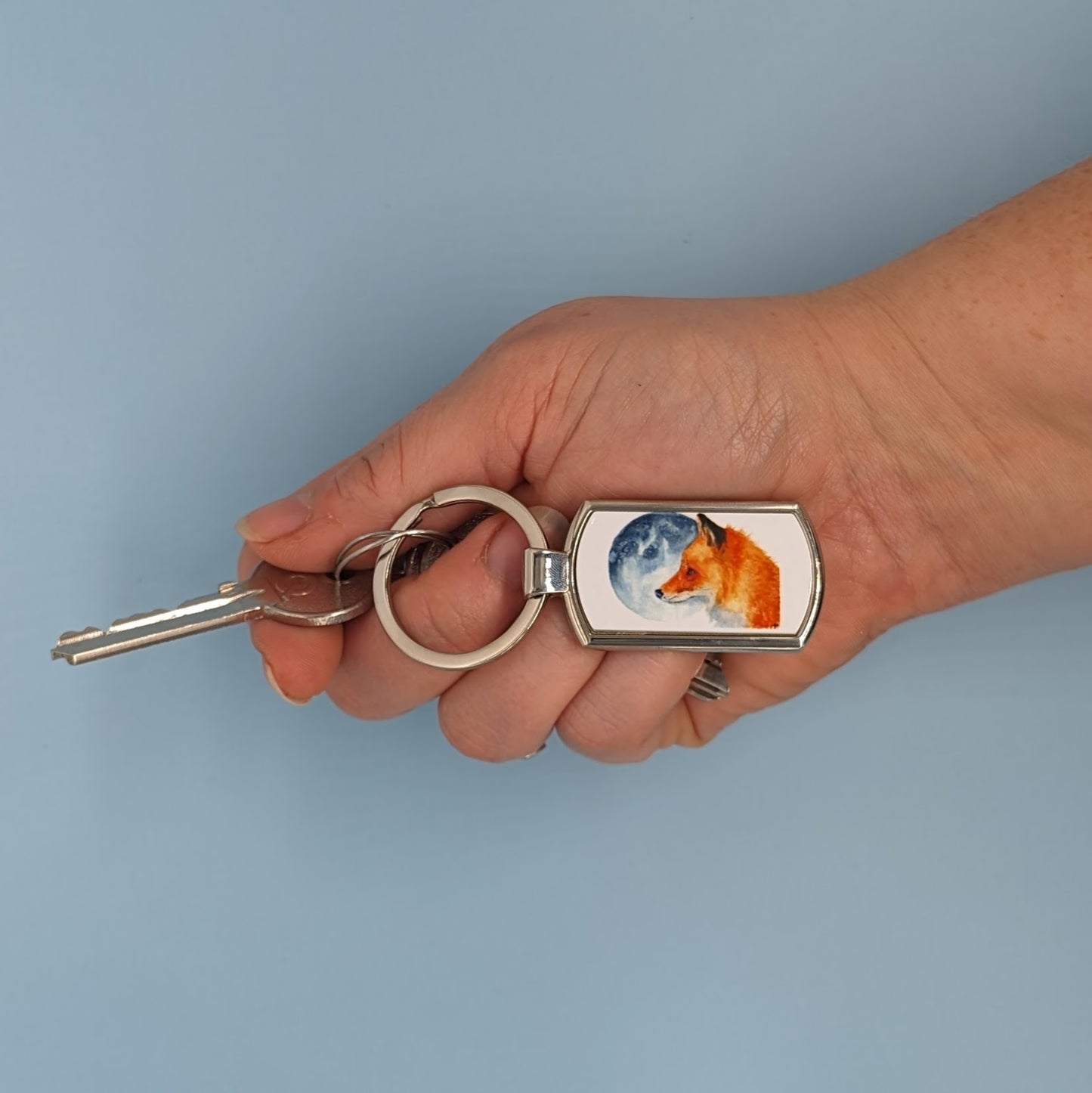 "Luna" Fox and Moon Keyring