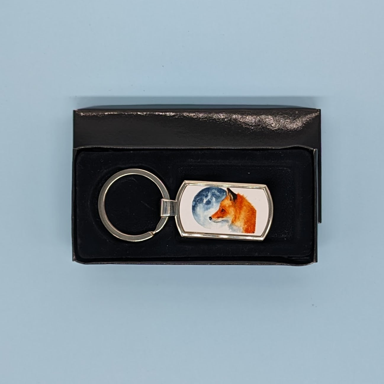 "Luna" Fox and Moon Keyring