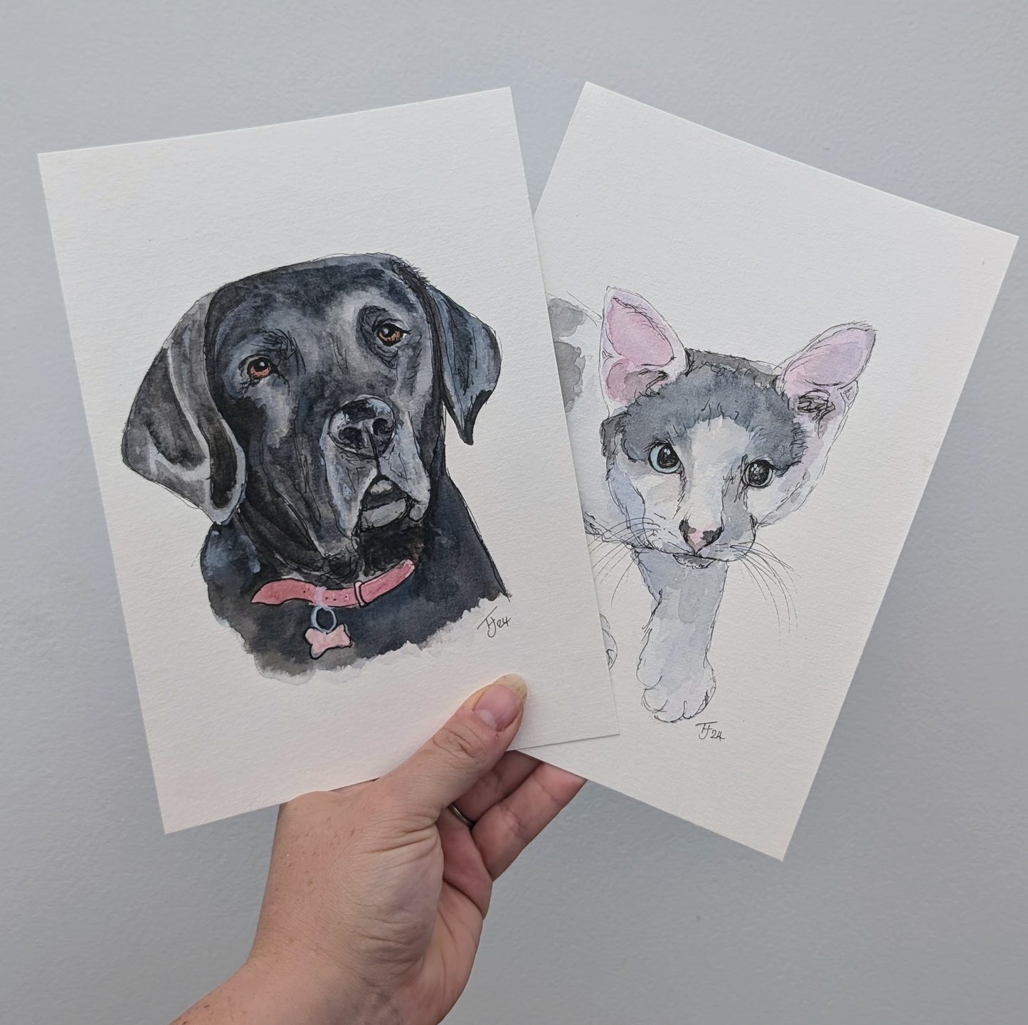 A5 Quick Watercolour Pet Portrait