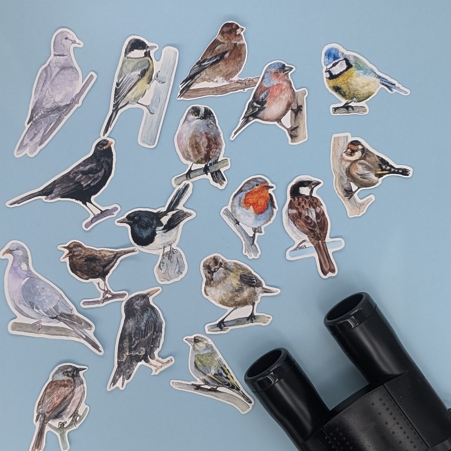 British Garden 18 Bird Sticker Set