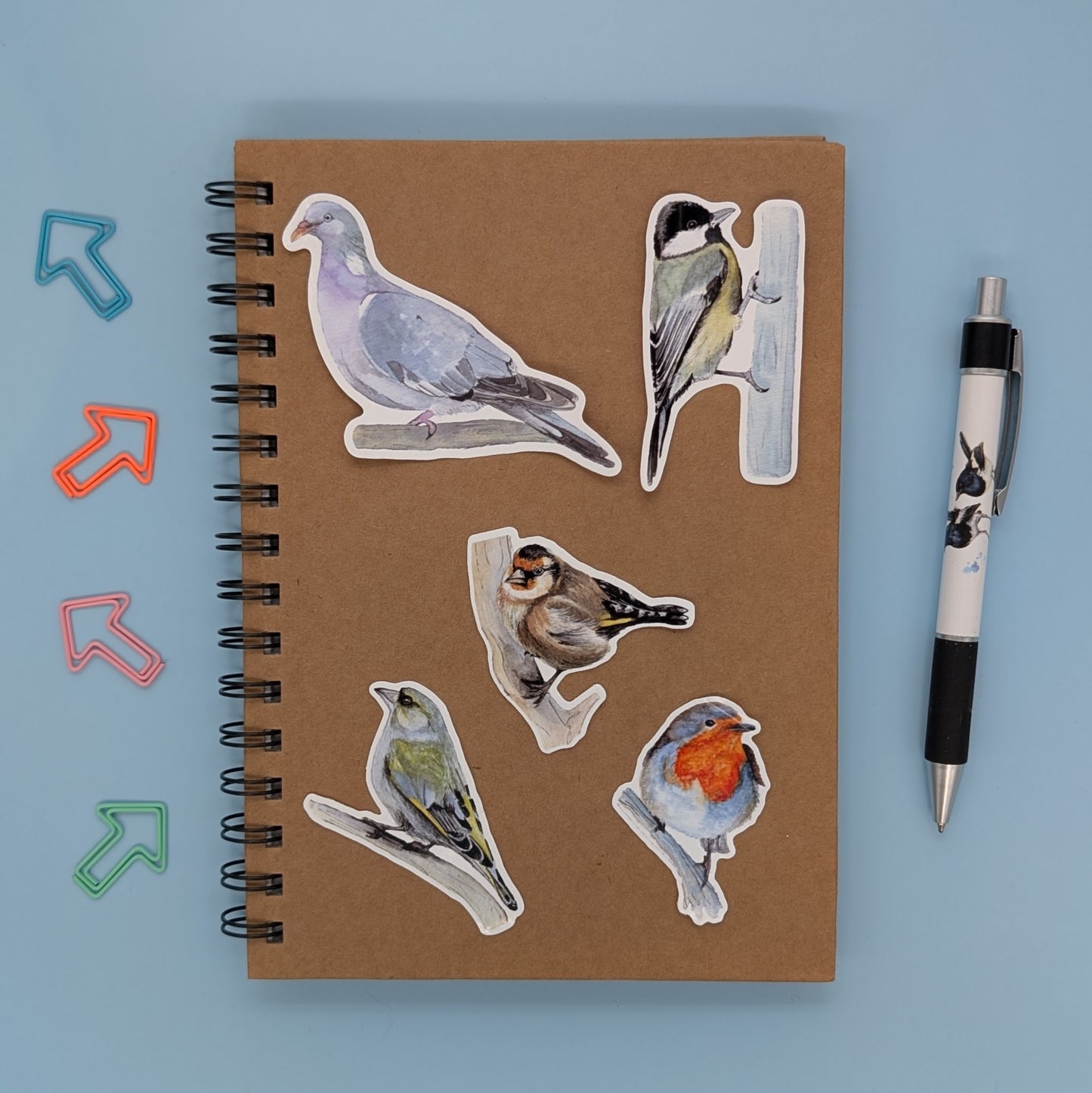 British Garden 18 Bird Sticker Set