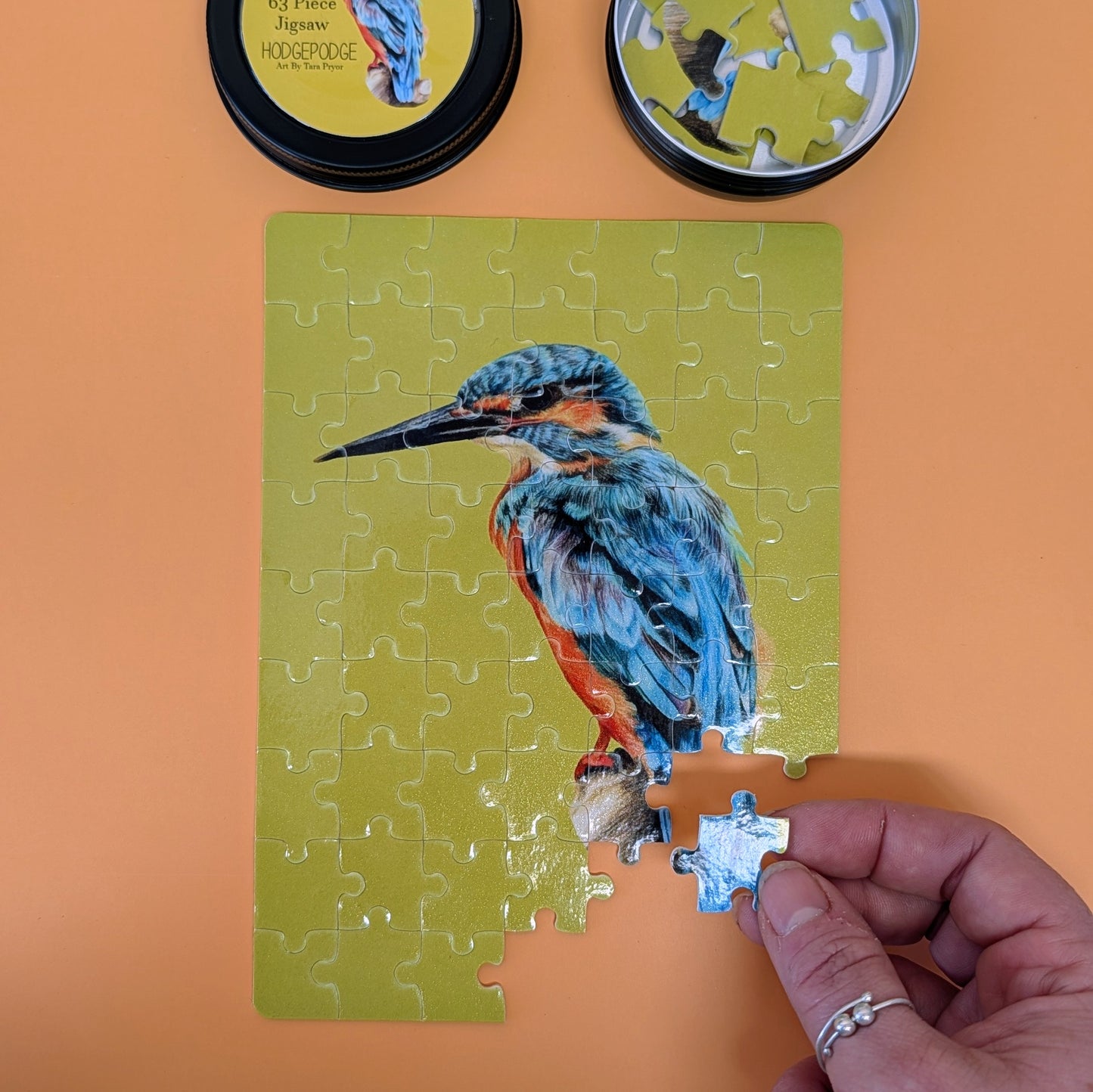 Kingfisher Jigsaw Puzzle: 63 Piece Animal Lover Gift