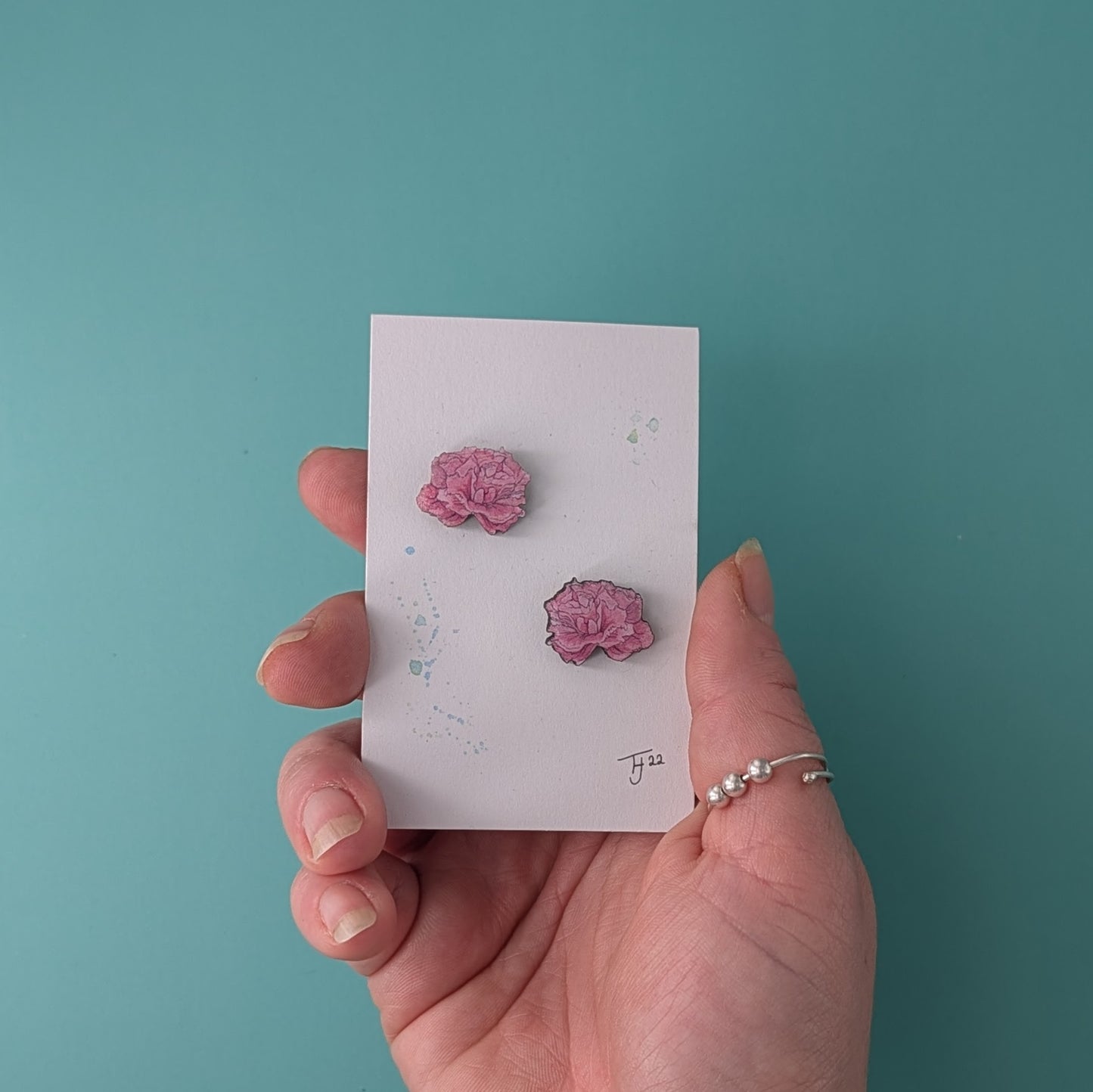 Carnation stud Earrings