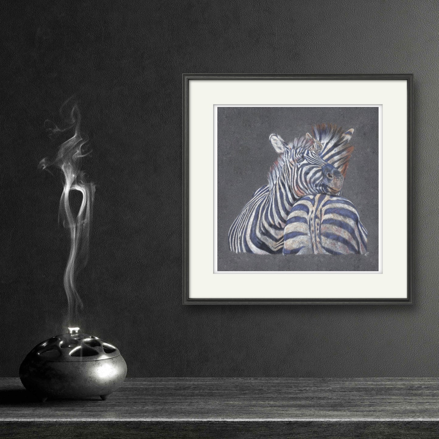 "Dazzle" Zebra Art Print