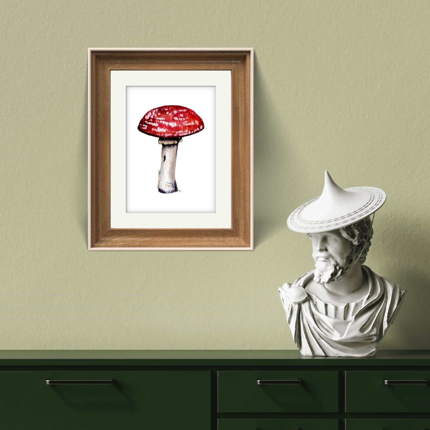 "Shroom" Mushroom Watercolour Print