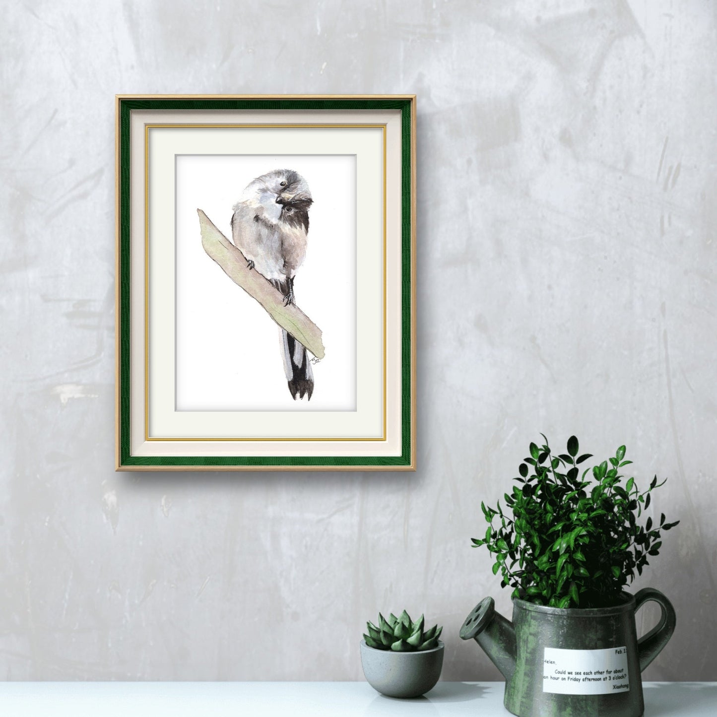 "What's This?" Long Tailed Tit Art Print
