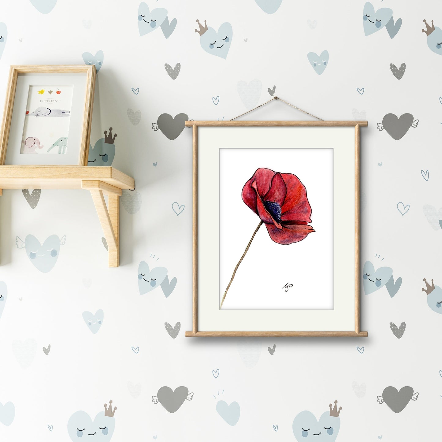 "Remembrance" Poppy Watercolour Print