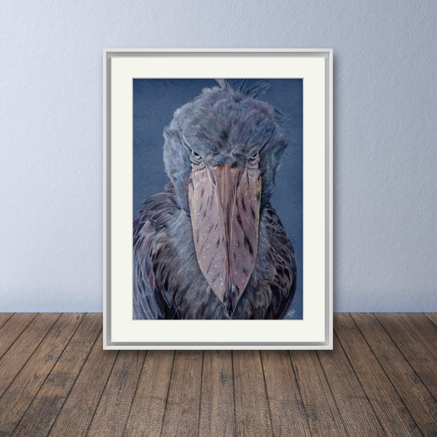 "Greta" Shoebill Stork Art Print