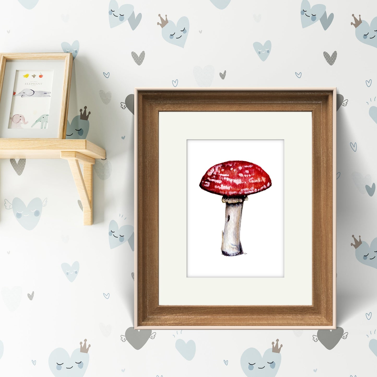 "Shroom" Mushroom Watercolour Print