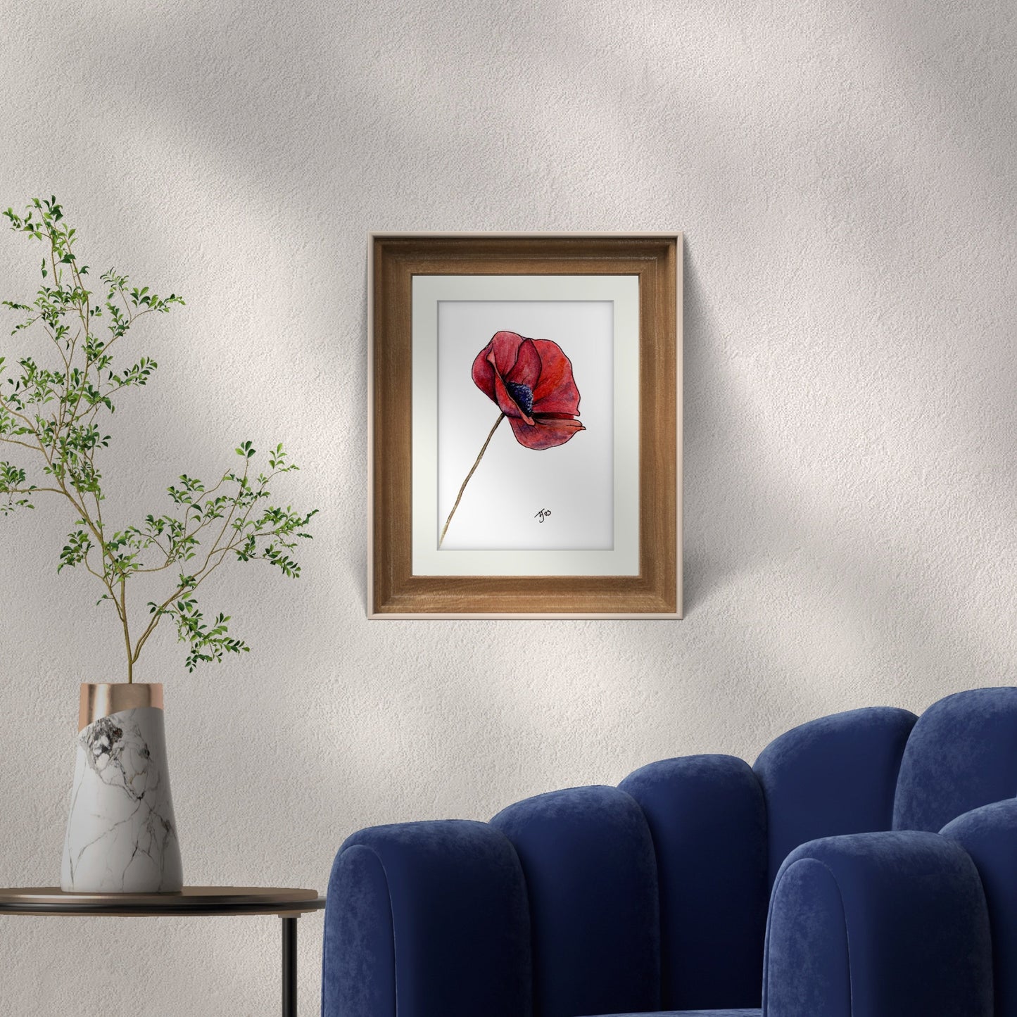 "Remembrance" Poppy Watercolour Print