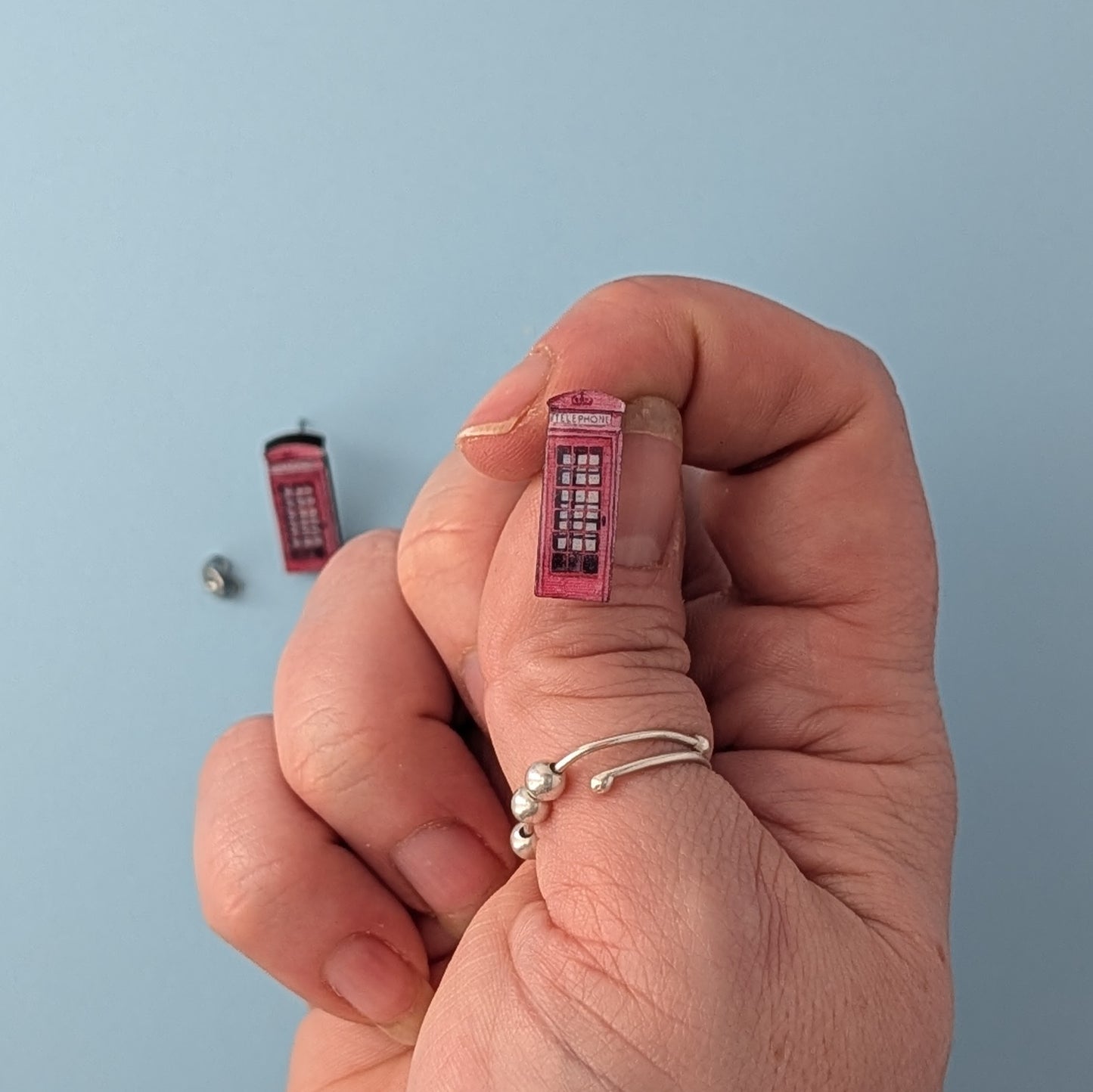 Phonebox stud Earrings