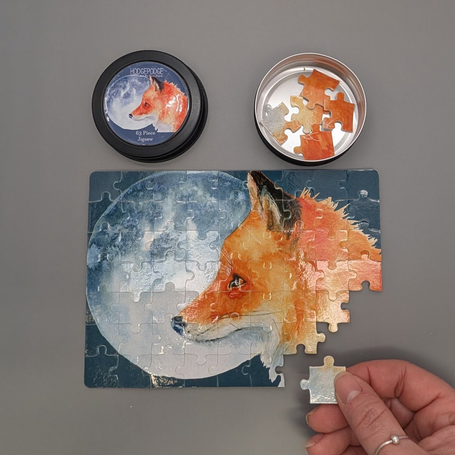 Luna the Fox 63 Piece jigsaw in a tin