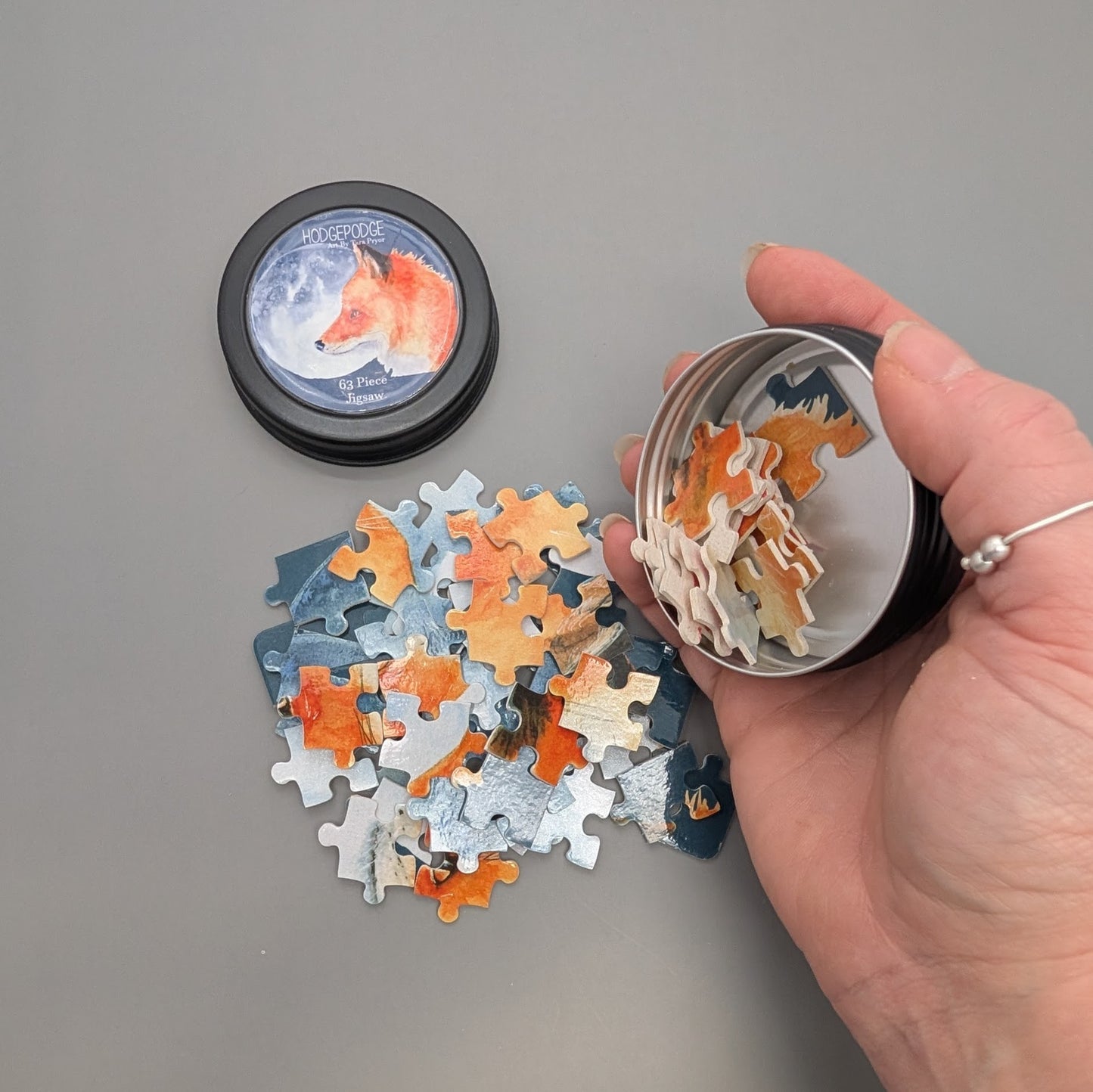 Luna the Fox 63 Piece jigsaw in a tin