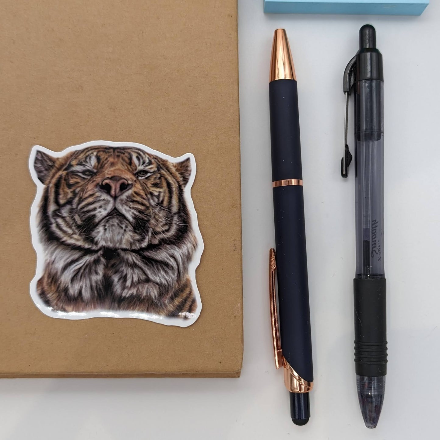 Sumatran Tiger Sticker from Original Pencil Drawing "Joao"