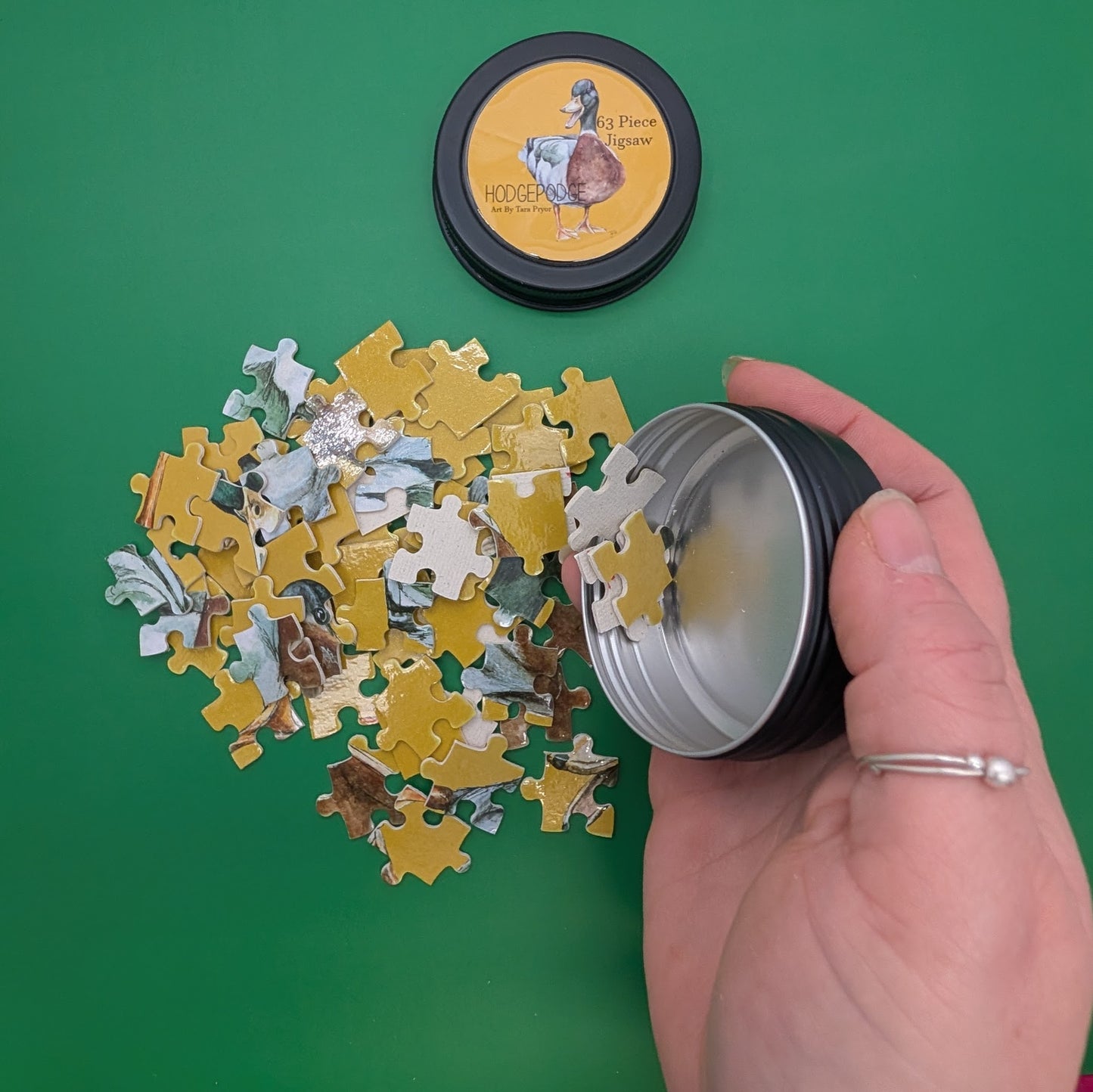 Mallard Duck Jigsaw Puzzle: 63 Piece jigsaw in a tin
