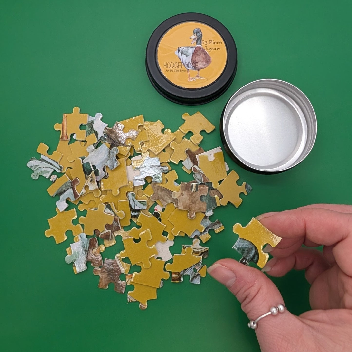 Mallard Duck Jigsaw Puzzle: 63 Piece jigsaw in a tin