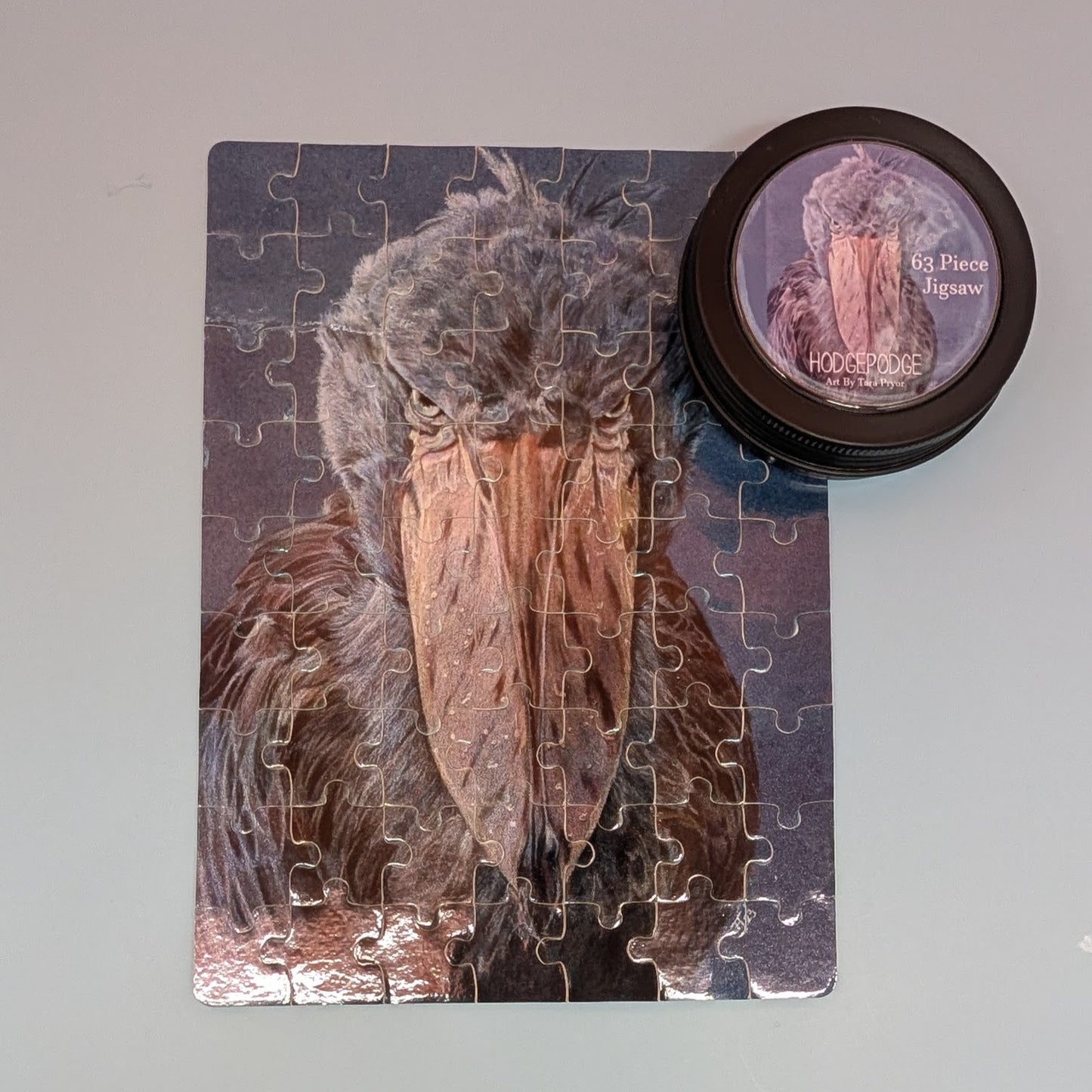 Greta Shoebill Jigsaw Puzzle: 63 Piece Animal Lover Gift