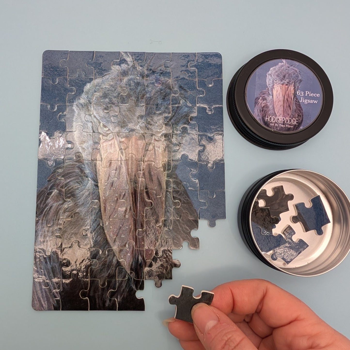 Greta Shoebill Jigsaw Puzzle: 63 Piece Animal Lover Gift