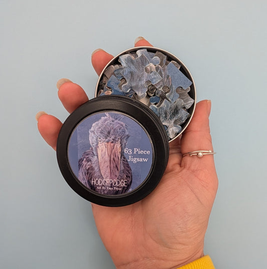 Greta Shoebill Jigsaw Puzzle: 63 Piece Animal Lover Gift