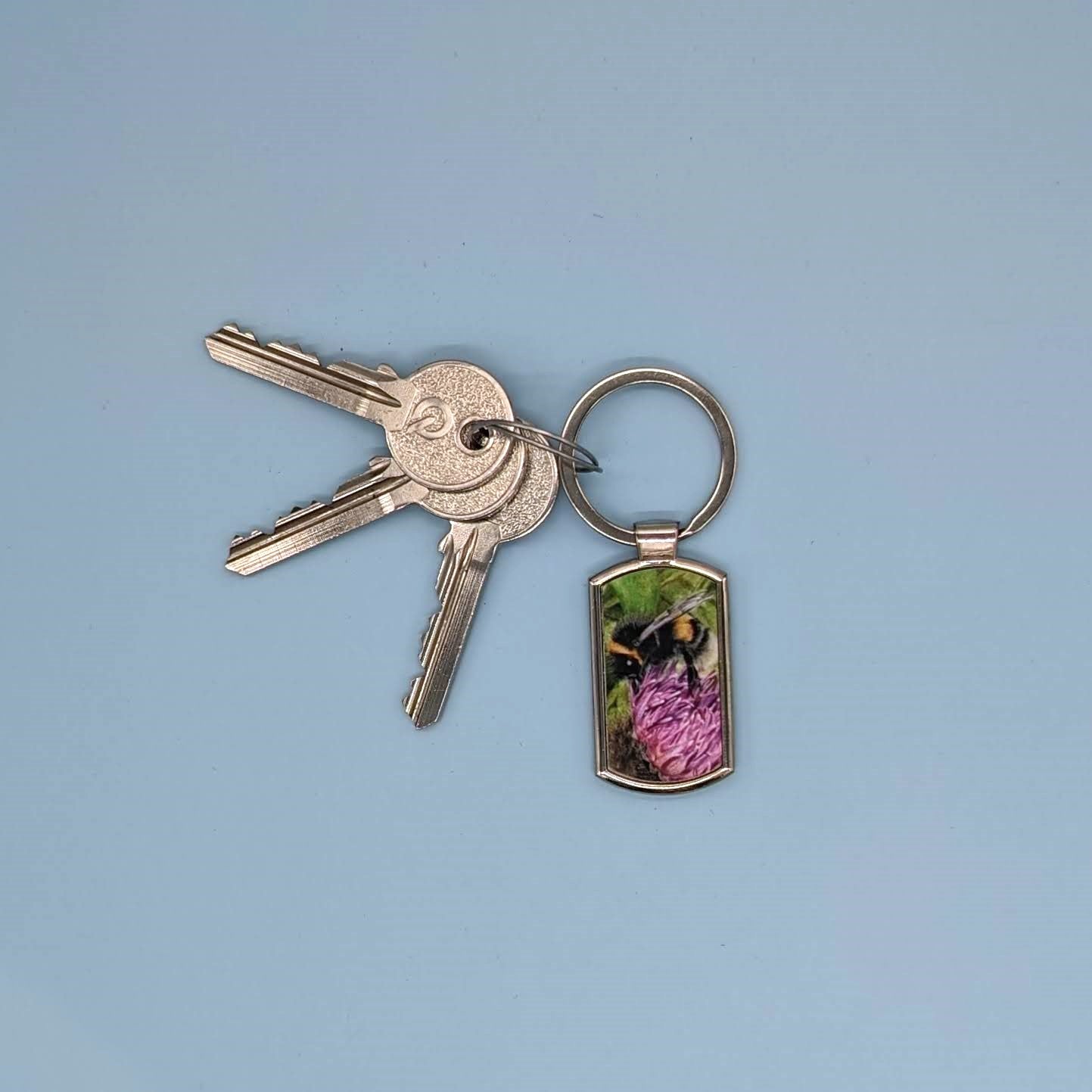 "Thistle" Bee Keyring