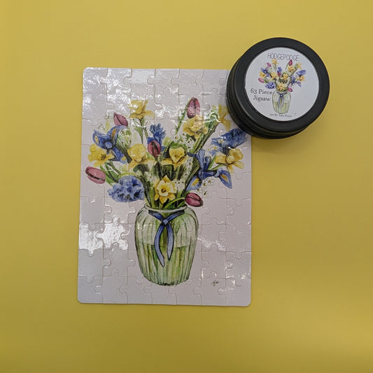 Bunch of Spring 63 Piece jigsaw in a tin