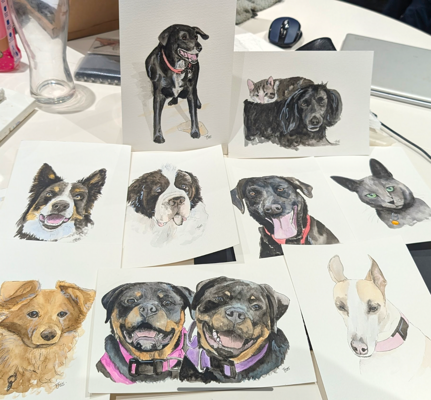 A5 Quick Watercolour Pet Portrait