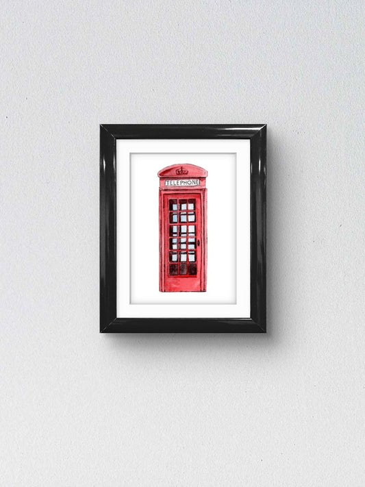 Telephone Box Art Print