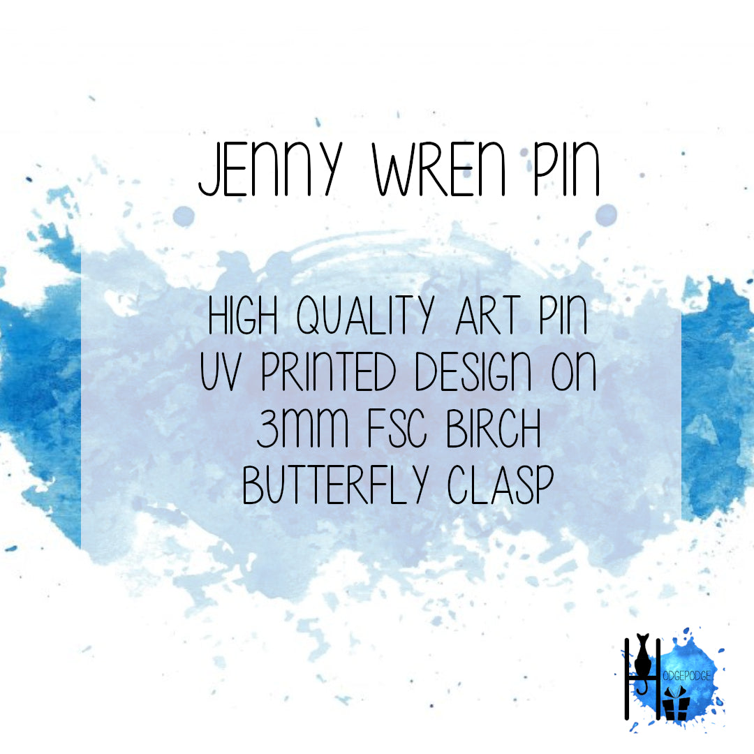 "Jenny Wren"  Wren Pin