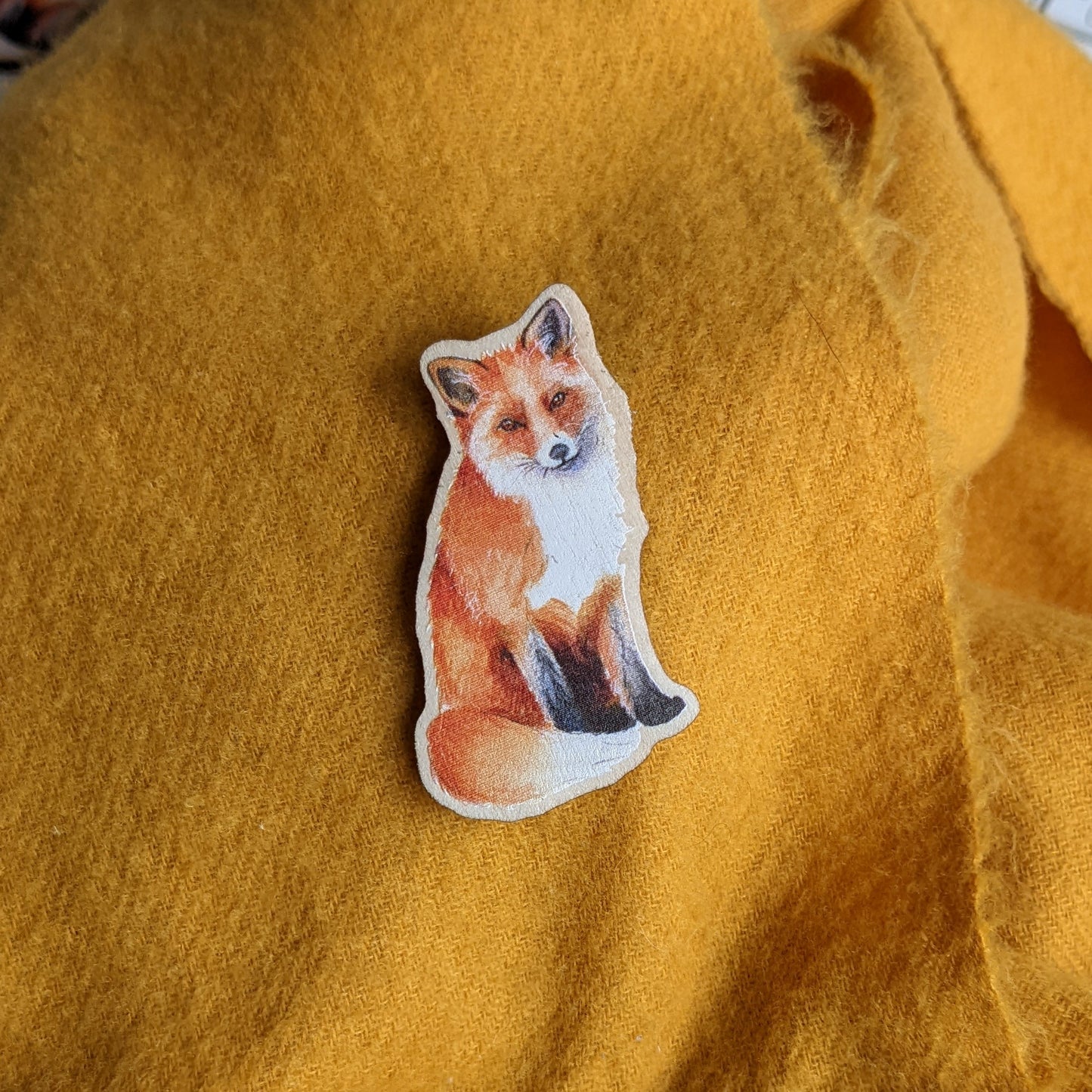 "Mama Fox" Fox Pin
