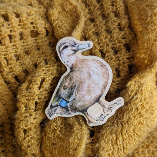 "Queenie" Female Mallard Duck Pin