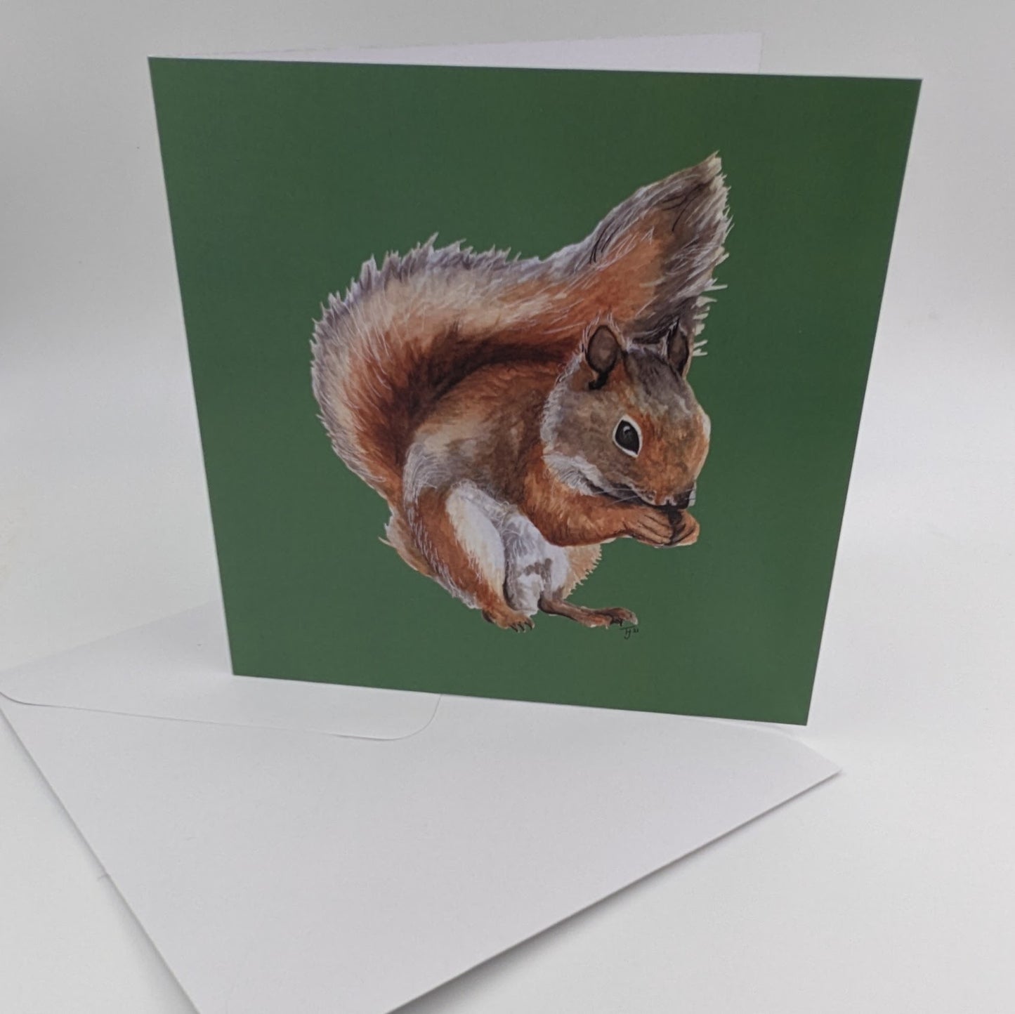 "Nutkin" Red Squirrel Blank Greetings Card