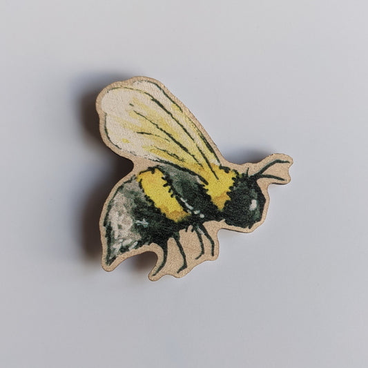 "Honey" Bee Wooden Fridge Magnet