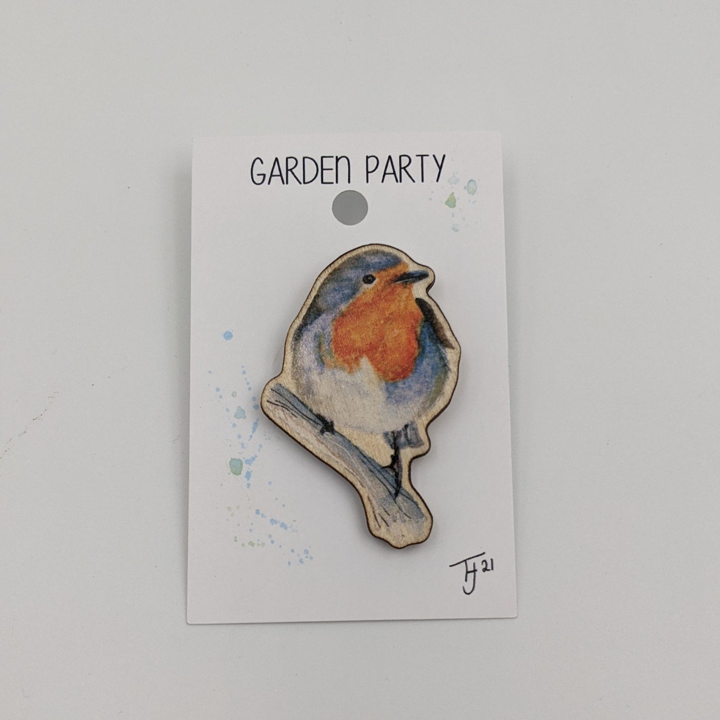 "Garden Party" Robin Pin