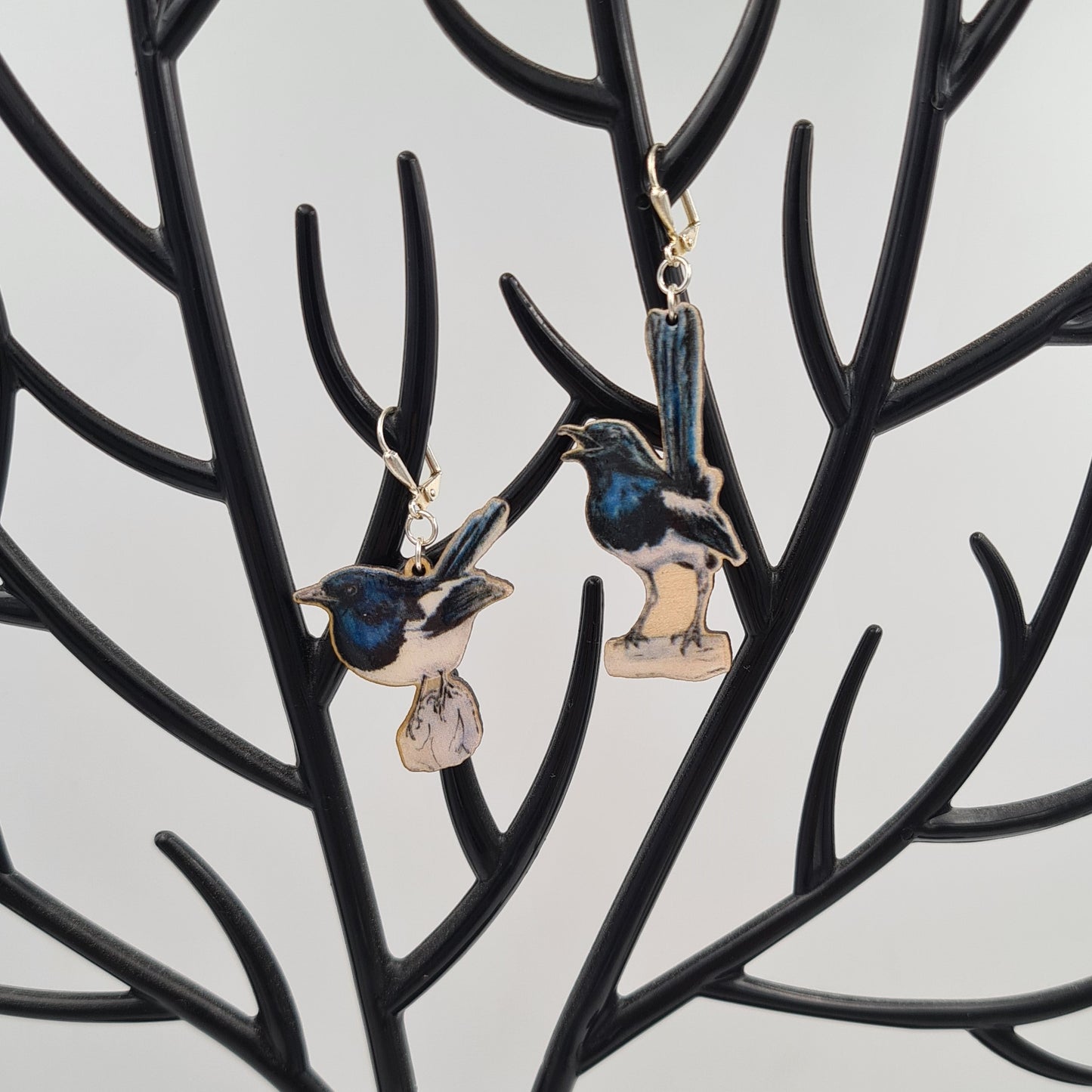 ''Two for Joy'' Magpie Earrings
