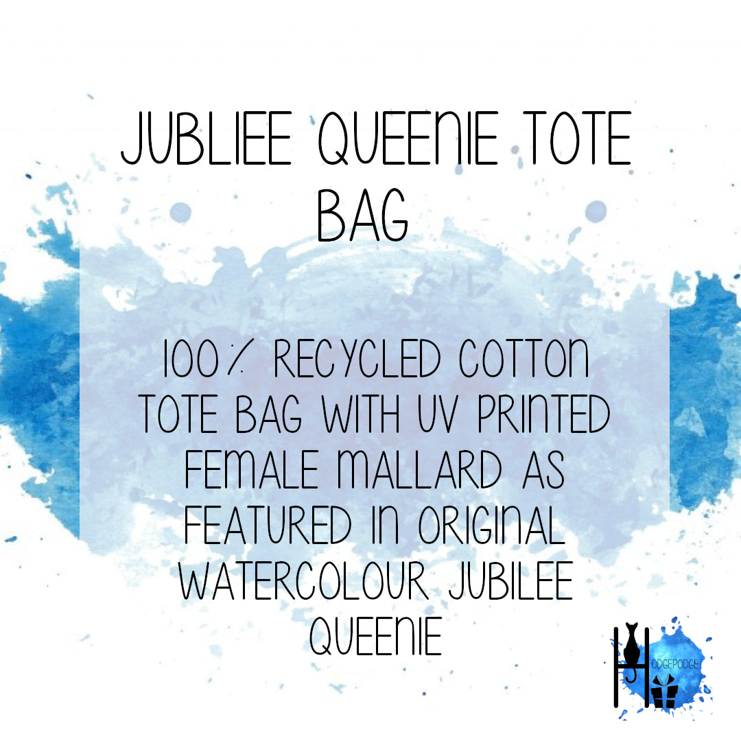 "Jubilee Queenie" Female Mallard Duck Tote Bag