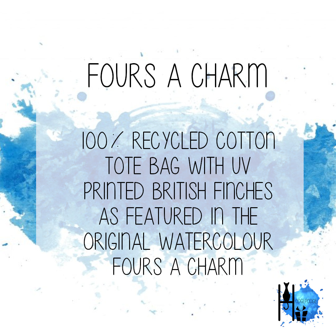 "Fours  A Charm" Tote Bag