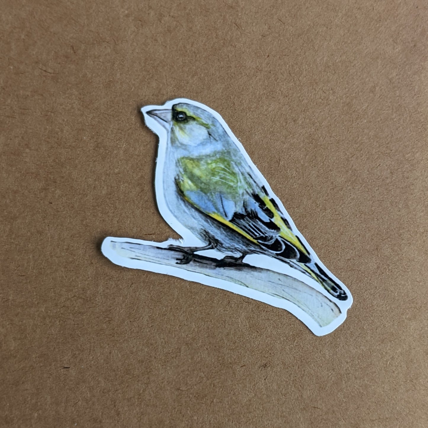 Greenfinch Sticker "Fours a Charm Greenfinch"