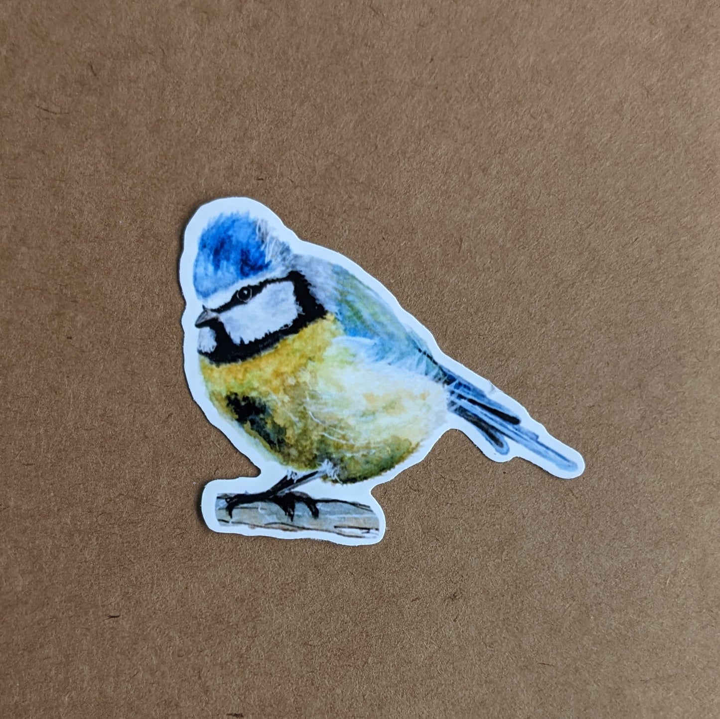 Blue Tit Sticker "Garden Party Blue Tit"